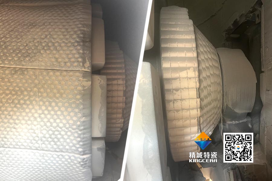 水泥厂磨辊轴ZTA陶瓷；ふ质倜由熘4年以上