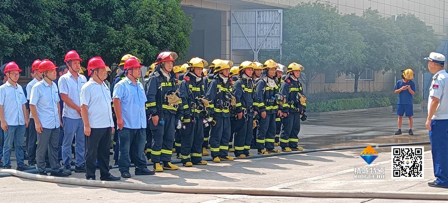 尊龙凯时人生就是搏起劲配合消防联合演练，共筑清静生产防地