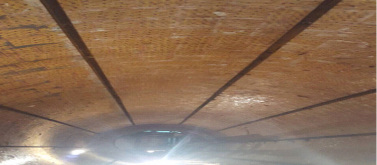 湖北某烧结厂圆筒混淆机使用尊龙凯时人生就是搏耐磨陶瓷衬板